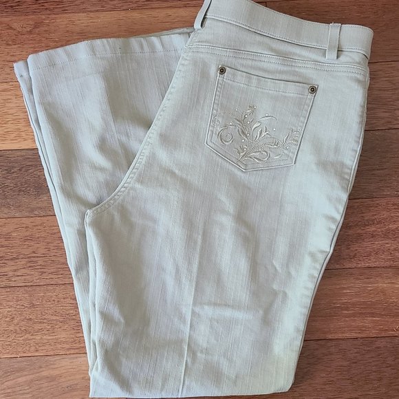 Hagar Petite Women's Beige Pants, Size 14P - Picture 1 of 8